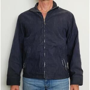 XYZ Clothing Co Men’s M 46" Chest Navy Corduroy Zip Jacket